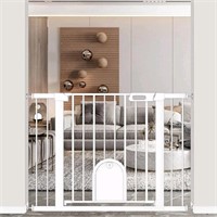 Open Box TSAYAWA Baby Gate with  Door Walk Through