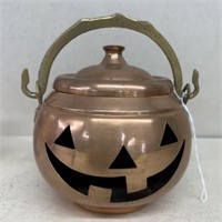 Copper brass pumpkin pot