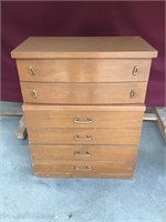 MCM Bassett walnut chest of drawers