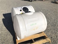 2- 115 Gallon Poly Liquid Tanks