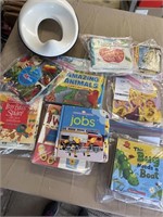 15 toddler books and a Bjorn potty seat