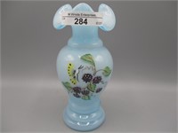 Fenton 6" HP vase- Knotts berry farm EX 2002