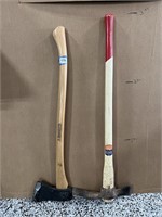 Wood Axe and Pick Axe