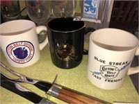 (3) Cotton Belt Coffee Mugs
