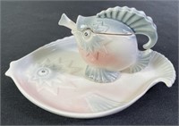 Czech Ceramic Fish Sugar Bowl & Serving Dish (4)