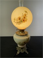 Abco Hand Painted Converted Hurricane Lamp