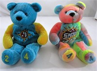 2- DETROIT SHOCK BEANIE BABIES