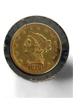 1878 Liberty Head $2.50 Gold Coin - SF Mint
