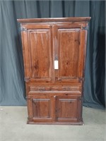RUSTIC PINE ARMOIRE