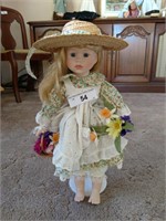 Nice quality porcelain collector doll
