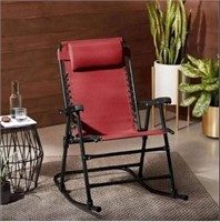 Outdoor Textilene Rocker - Red