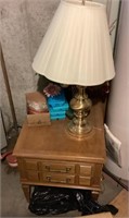 1970s end  table + contents