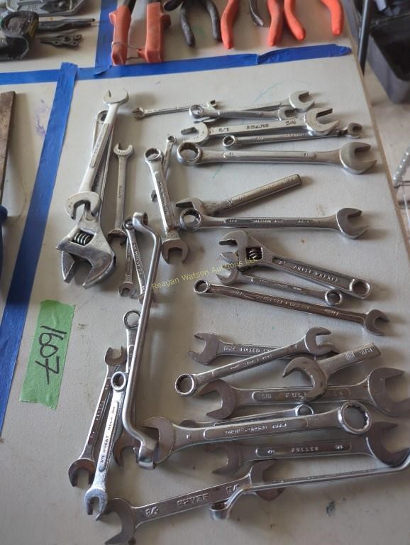 Lot Of Wrenches, Standard And Metric