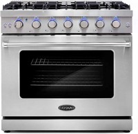 Cosmo 36" Freestanding Gas Range with 6 Burners