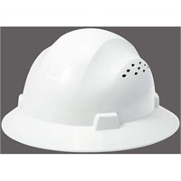 Noa Store HDPE White Full Brim Hard Hat with Fas-t