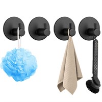 Set of 4 Strong Bathroom Hooks  Waterproof Stainle