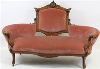 CIRCA 1850 VICTORIAN LOVE SEAT
