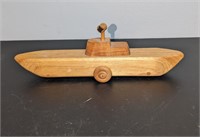 Vintage Wooden Submarine