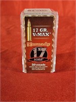 50rds Hornady .17HMR 17gr V-Max