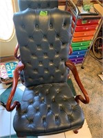 Blue Kimball office arm chair