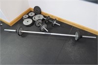 Marcy Assorted Weights, Dumbbells, & Plates