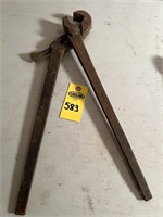 Antique Blacksmith Metal Working Tool 20"