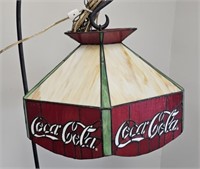 Coca-Cola Tiffany Style Swag Lamp
