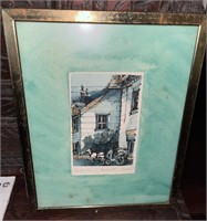 Vintage Signed Watercolor of Quebec