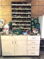 Metal Cabinet 54in, Organizer And Electric Tools