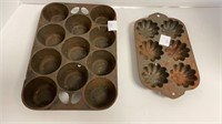 Cast iron muffin pans