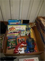Children's books, games, puzzles, toys