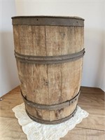 Antique Keg Barrel, 18" T
