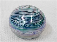 VTG Gibson 3 3/4" dia glass paperweight