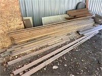 12ft 2 x 4 wood, one by four, and other various