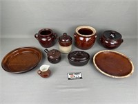 Stoneware, Bean Pots, Crock, Pie Plate