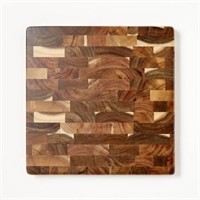 14x14 End Grain Acacia Wood Cutting Board