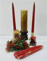 Candles, candle holders, decoration for candles