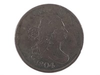 1804 Half Cent, Crosslet 4, No Stems