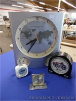 Set of 4 Various Contemporary Clocks