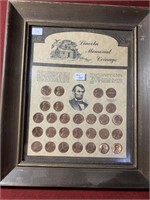 UNITED STATES LINCON MEMORIAL FRAMED COINAGE SET