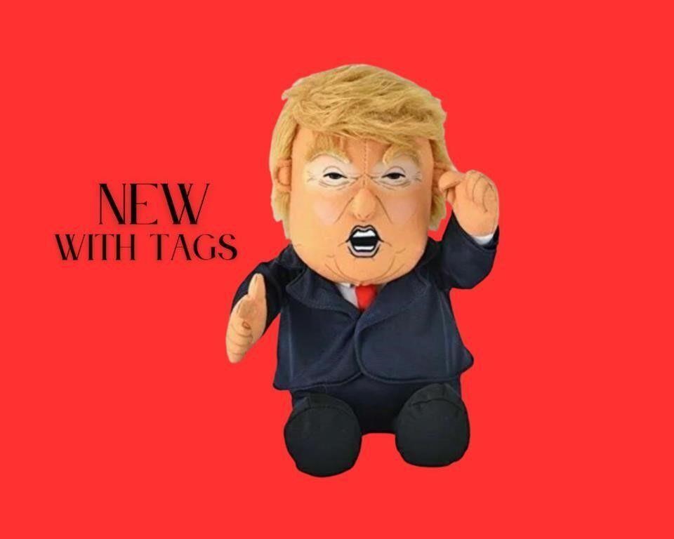 Hilarious Talking Tooting Trump Doll w/Moving Hair