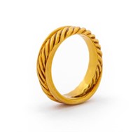 David Yurman 18K Yellow Gold Cable Ring