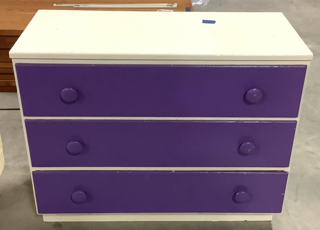 Wood 3-drawer dresser-35 .25 x 16 x 28.25
