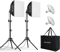 RALENO Softbox Lighting Kit, 2 x 16'' x 16'' Photo