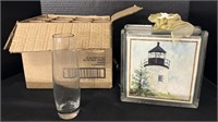 Glass Lighthouse Lamp, (10) Commemorative