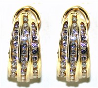 Jewelry 2.73 Ct Diamond 8.5 Gram 14K Earring