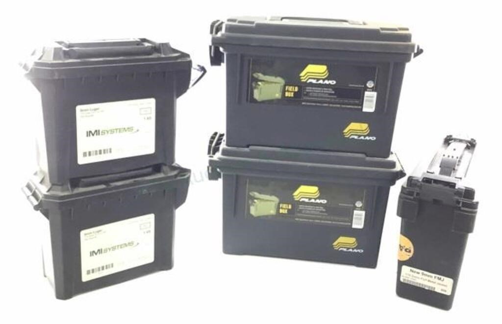 (5pc) Ammo Boxes, Plano, Imi Systems