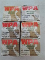 WPA 7.62x39 124GR FMJ, Steel cases,