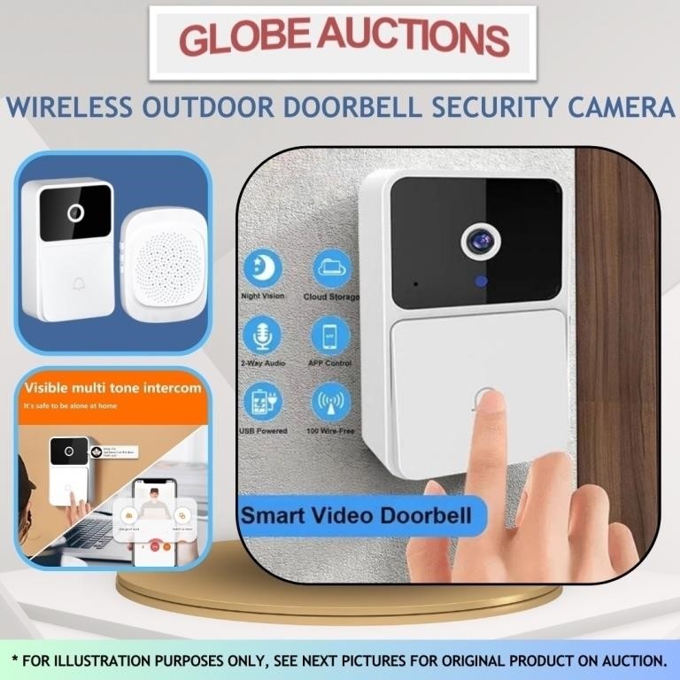 WIRELESS OUTDOOR DOORBELL SECURITY CAMERA