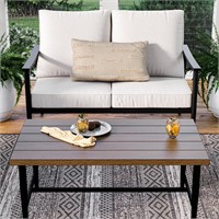 4-Piece Wicker Patio Set with Tan Cushions